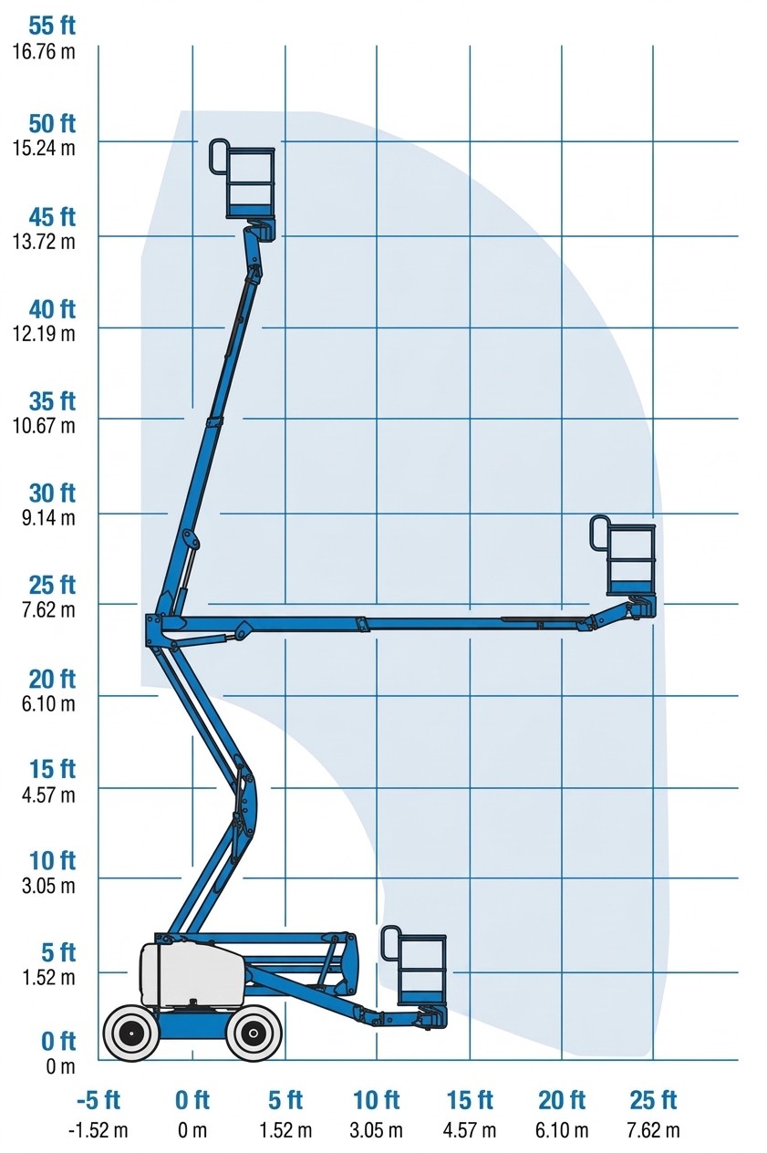 Diagrama de trabalho — Genie Z45/25 (15m)